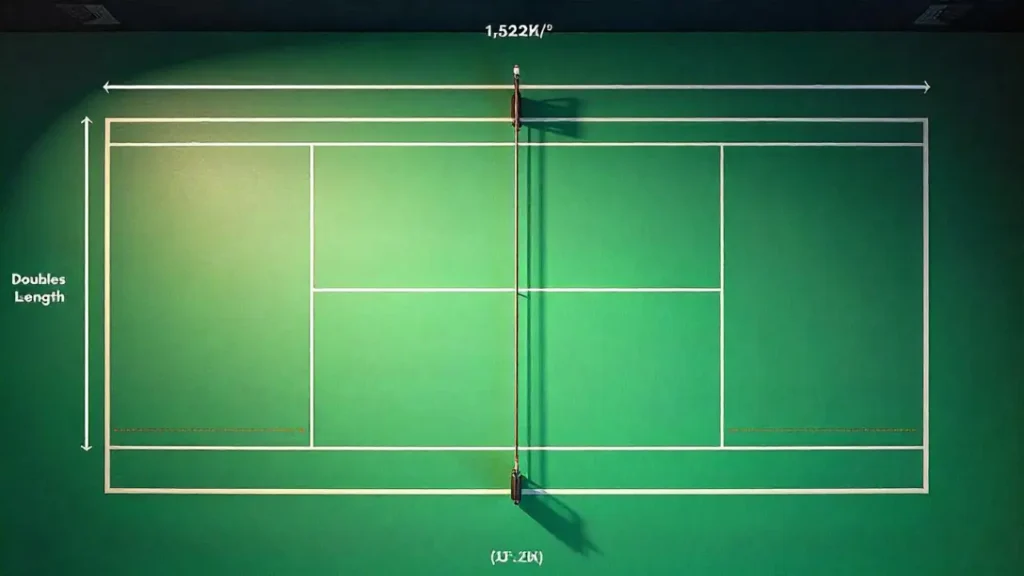 badminton court measurements